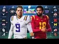 The NFL But Each Player On Their College Team