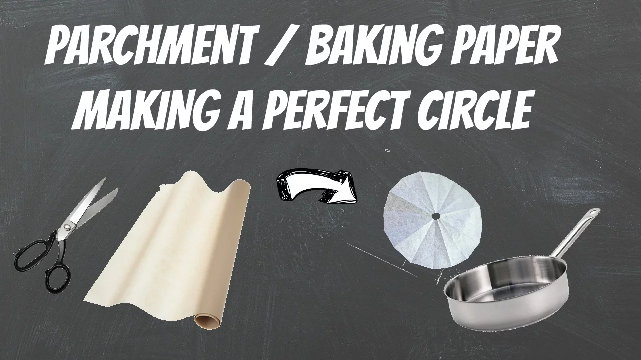 How to make a circle of baking paper (great for glazed vegetables)   kitchen tip