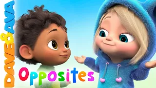 🤗 New Opposites for Kids | Nursery Rhymes  and Baby Songs | Dave and Ava 🤗