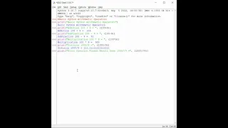 Basic Python Arithmetic Operators