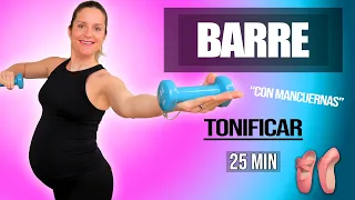 25 MIN BARRE Workout | Tonifica Todo el Cuerpo con Mancuernas