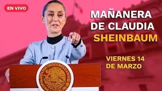 Conferencia mañanera de la presidenta Claudia Sheinbaum | viernes 14 de marzo de 2025  | EN VIVO