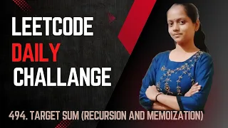 Leetcode 494 Target Sum Java Recursion Memoization