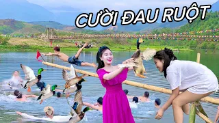 BUN VỐC NẶM NÀ TĂM TAM ĐƯỜNG LAI CHÂU CÓ TRÒ CHƠI BẮT VỊT DƯỚI NƯỚC VUI THẬT