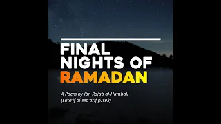 FINAL NIGHTS OF RAMADAN Ibn Rajab Al Hambali 