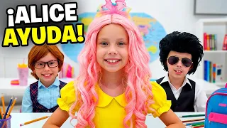 🎒 Regreso a Clases | Alice ayuda a Stacy a ser popular en la escuela | Cuentos para niños
