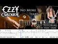 Download Lagu Ozzy Osbourne - No More Tears guitar solo lesson (with tablatures and backing tracks)