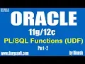 Oracle Functions UDF Part - 2 by dinesh
