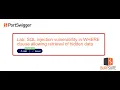 SQL injection vulnerability in WHERE clause allowing retrieval of hidden data