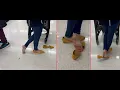 Poppin For Snacks Public Shoeplay Dangling Heel Pop Shoe Drop Flats Bare Feet
