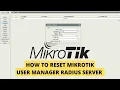 How to Reset MikroTik User Manager Password step by step guide