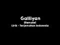 Download Lagu Galliyan (Female) l Ek Villain l Shraddha Kapoor l Lirik dan Terjemahan Indonesia