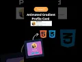 Animated Gradient Profile Card HTML CSS