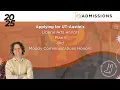 Applying for UT-Austin s Liberal Arts Honors Plan II and Moody Communications Honors