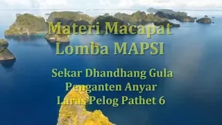 Download #1 Macapat Mapsi : Dhandhanggula - Penganten Anyar (Audio, Not \u0026 Lirik, Voc : Pariyah) MP3