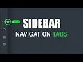 Sidebar Navigation Tabs Menu Design using HTML CSS JavaScript Step-by-Step Tutorial