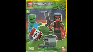 LEGO Instructions | Minecraft | 662304 | Ninja, Zombie and TNT Launcher | Magazine Gift