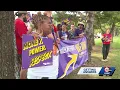 Menorah Medical Center workers protest for higher pay staffing in Overland Park
