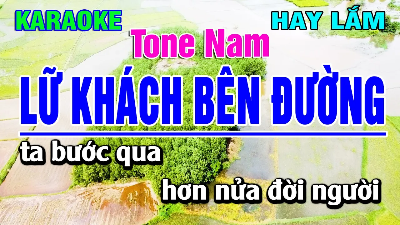 Karaoke Lữ Khách Bên Đường Tone Nam | Beat Chuẩn