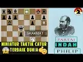 Download Lagu MINIATUR TAKTIK CATUR TERBAIK DUNIA dengan SKAKMAT  INDAH || Philip Richardson vs Eugene Delmar 1871