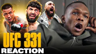CARD OF THE YEAR?! 🔥 | Israel Adesanya reacts to INSANE UFC 331