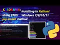 How to install Colorama in Windows using command prompt or pip install method