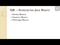 Sec 1 8 Entity Beans section Bean Message Bean