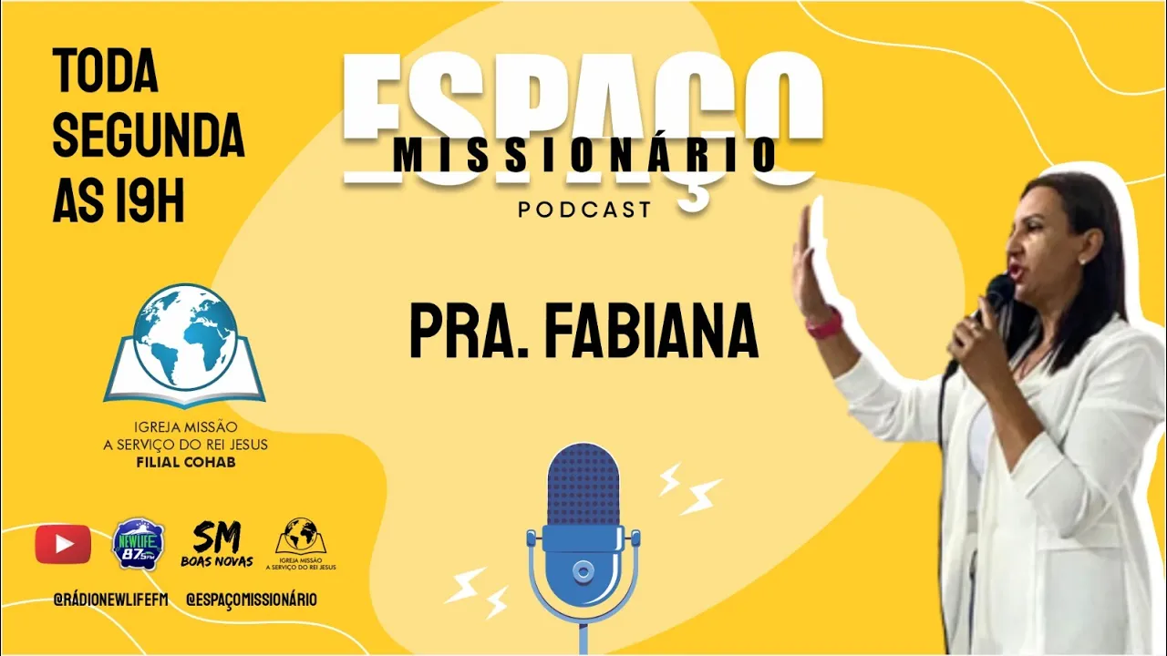 ???? BATE-PAPO COM PASTORA FABIANA NO ESPAÇO MISSIONÁRIO -  #07 | ???? AO VIVO  | ????
