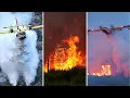 DIVING INTO FIRE - Canadair CL-415 Firefighting