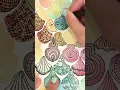 Zentangle on a Reverse Coloring Page