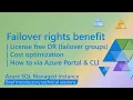 Configuring failover rights license benefit for Azure SQL Managed Instance with Azure portal and CLI