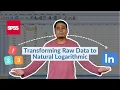 How to Transform the Data into Natural Logarithmic in SPSS Step-by-Step