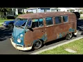 1962 VW SPLIT BUS KOMBI PATINA PROJECT PHILA TV