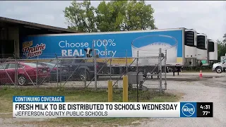 Fresh milk to be distributed to JCPS schools Wednesday following last week s bad batch