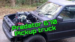 Predator 670cc pickup truck gokart truck