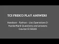 Handson - Python