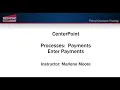 How to Enter Payments in CenterPoint