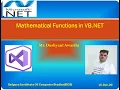 Mathematical Functions in VB NET