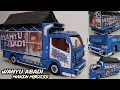 MEMBUAT MINIATUR TRUK WAHYU ABADI NEW BOKONG SEMOK BISA OLENG DARI KARDUS || HANDMADE