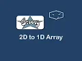 2d to 1d array in groovy