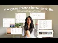 6 ways to create better to-do lists in notion with due dates calendars progress bars more