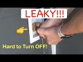 Leaky Outdoor Faucet Repair - Hard to Turn OFF Stem Washer Replacement