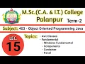 403 L15 JAVA AWT Classes Fundamental Windows Fundamental component Container by ARN