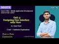 4 1 Text View MAD 22617 MSBTE I Scheme code explain implement Text view in Android Studio