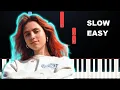 Download Lagu Clairo - Sofia (SLOW EASY PIANO TUTORIAL)