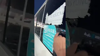 طريقة ازالة الاستيكرات من الباصات  طريقة ازالة الاستيكرات من الباصات