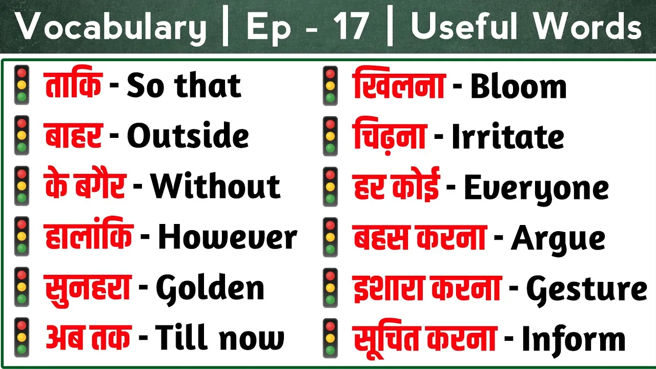 Vocabulary | Ep - 17 | Dictionary | Word Meaning Practice | Daily Use English Words