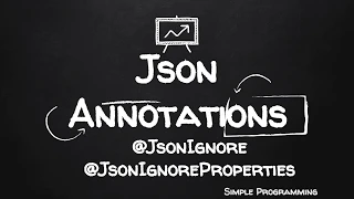 Jackson Annotations JsonIgnore JsonIgnoreProperties Example Simple Programming