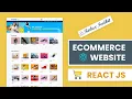 React Ecommerce Website Design Tutorial With Redux Toolkit React Shopping Cart UI Design