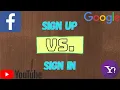 Sign-up vs Sign-in